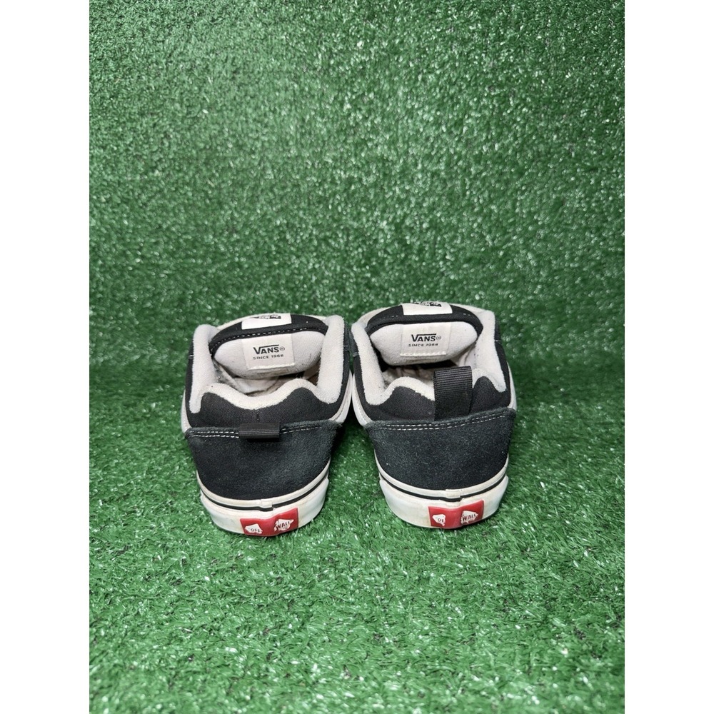 Vans Knu School Women Size 6.5 Black White Casual Skate Shoe Chunky Logo Sneaker - Picture 7 of 9